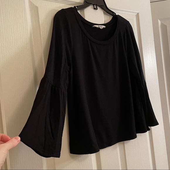 BB DAKOTA Bell Flare Pull Over Sweater in Black - Picture 7 of 13